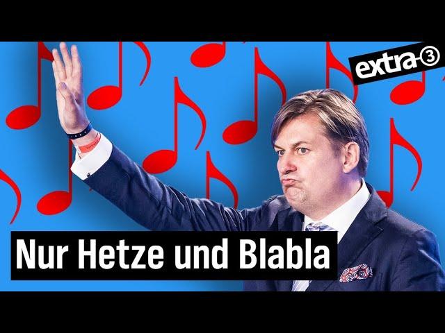 Song für den AfD-Europawahl-Spitzenkandidaten: Der Krah, der Krah! | extra 3 | NDR