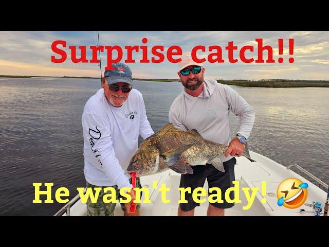 Giant black drum!! (some bad language)