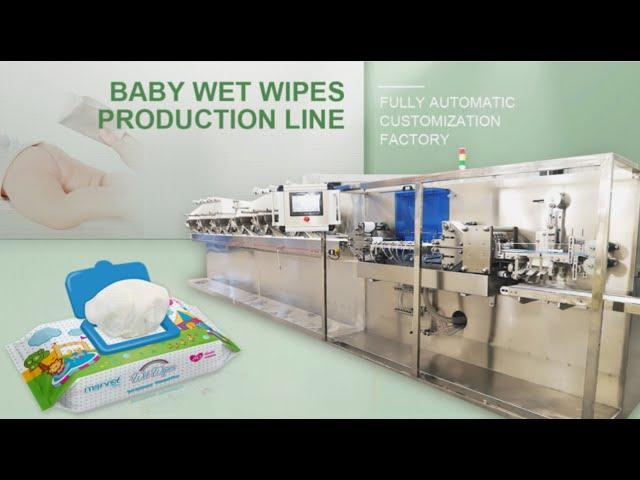 Factory Trail Running 12 Lanes Manufacturer Wet Wipes Machine for Toddler Wipes  Baby Wipes