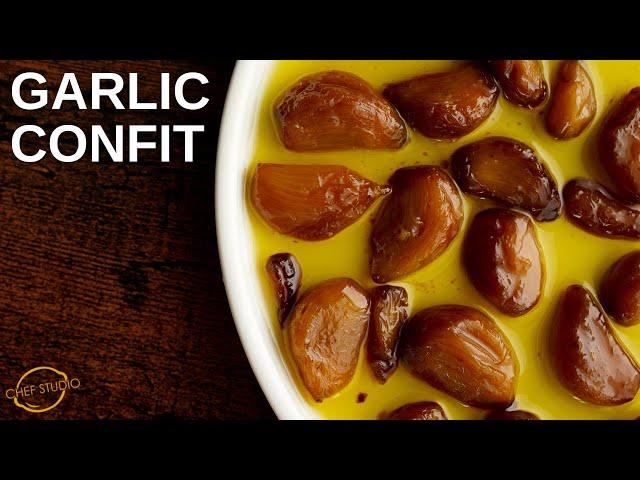 Garlic Confit | A recipe for soft, perfectly caramelized garlic confit