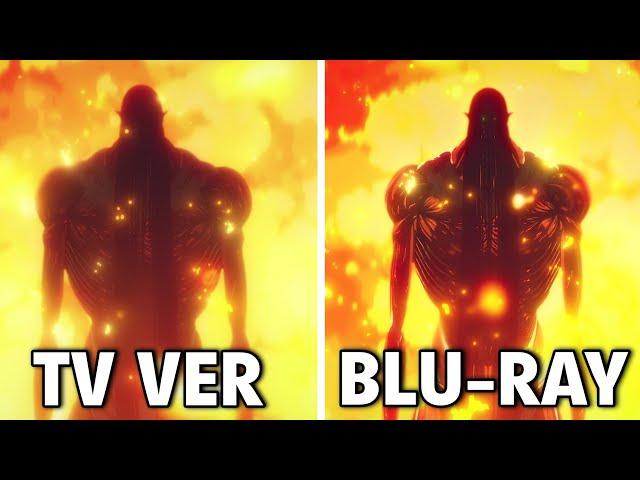 MAJOR IMPROVEMENTS! Attack on Titan Final Season THE FINAL CHAPTERS FULL TV Vs Blu-Ray Comparison!