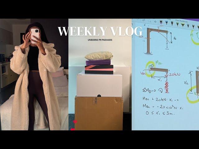 VLOG|A BUSY WEEK IN THE LIFE OF A THIRD YEAR ENGINEERING STUDENT|PR PACKAGES +SOLO DATE *study tips*