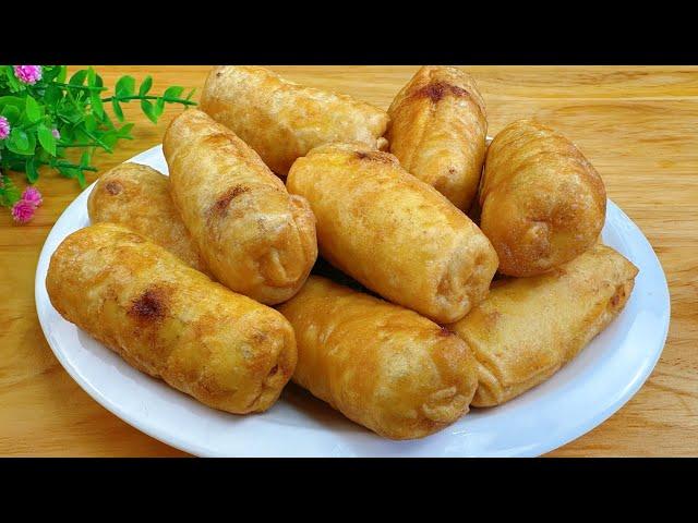 Even Tastier Than Youtiao! Yam and Meat Rolls, Easy to Make, Lasts a Month ! 簡易食譜系列 家常菜系列 冷凍保存系列