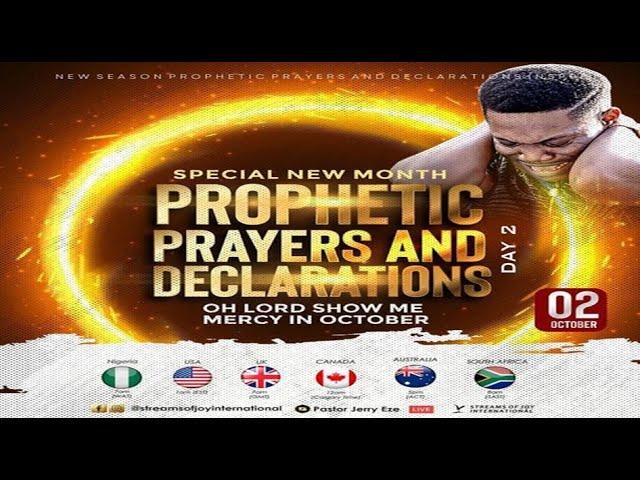 SPECIAL NEW MONTH PROPHETIC PRAYERS & DECLARATION/OH LORD SHOW ME MERCY || NSPPD || 2ND OCTOBER 2024