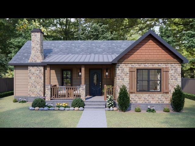 830 Sq Ft (77m2) This Small House Has It All | Cozy and Charming...