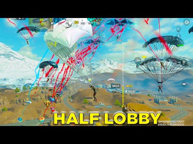 Half Lobby Landed at Hotdrop in Solo vs Squad