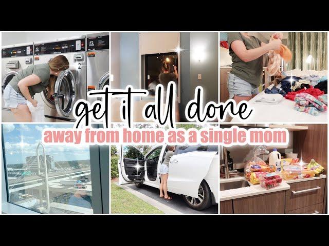 *hotel* GET IT ALL DONE away from home as a single mom // day in the life vlog