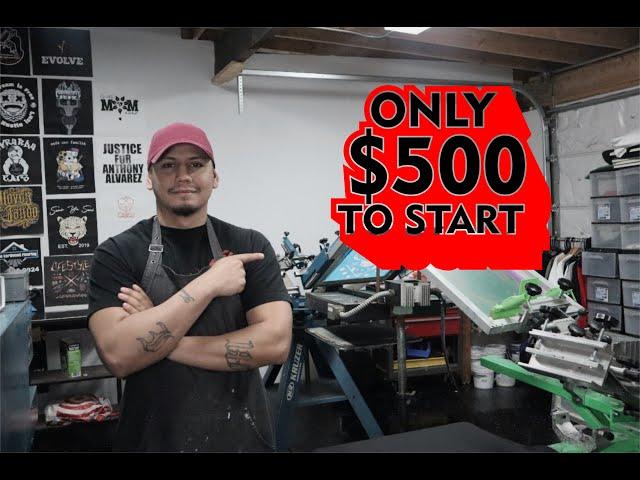 How to start a T-Shirt business with only $500 ( Screen Printing edition)