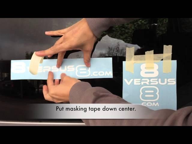 How to Apply a Car Decal - Detailed Steps - Dry Method - Application to Removal