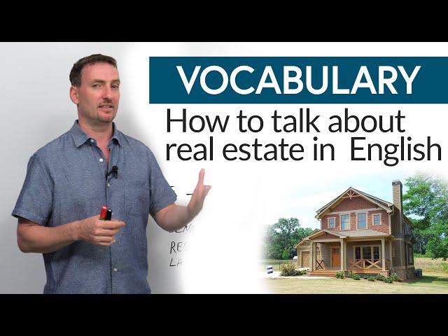 Real English: Vocabulary to talk about real estate