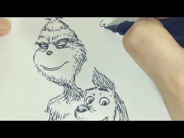그린치 그리기 /만년필 그림/ Drawing Grinch