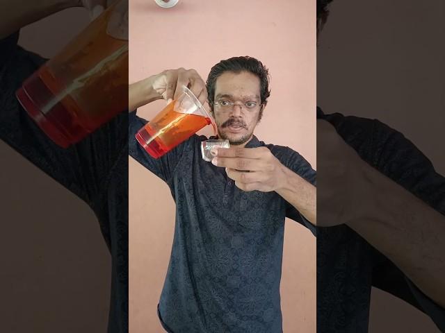 How is this magic possible  Big Glass to Small Liquid Transfer  #shorts #youtube
