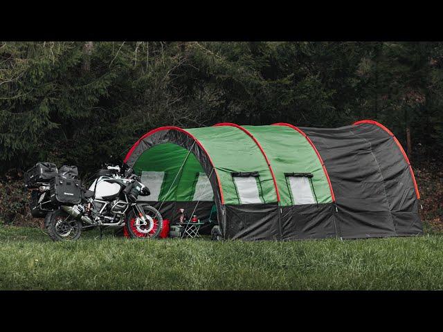 The World's LARGEST Motorcycle Tent: the Lone Rider MotoHouse