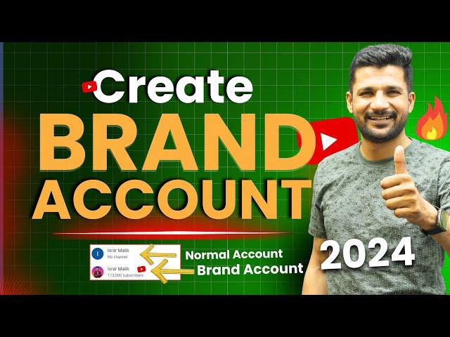 How to Create Brand Account YouTube 2024| Move YouTube Channel to Brand Account