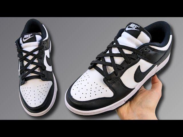 HOW TO DIAMOND LACE NIKE DUNKS (BEST WAY)