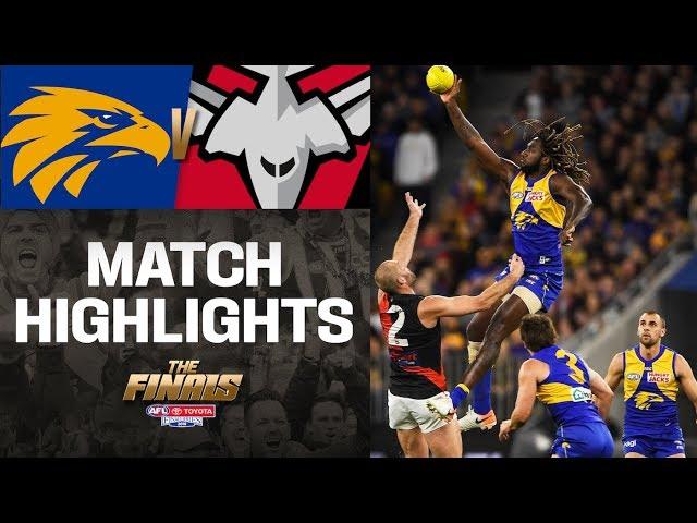 West Coast v Essendon Highlights | First Elimination Final | 2019 | AFL