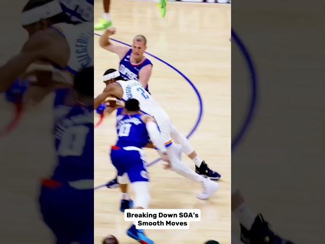 Breaking Down SGA’s Smooth Moves #SGA #nba #basketball #nbahighlights #shorts