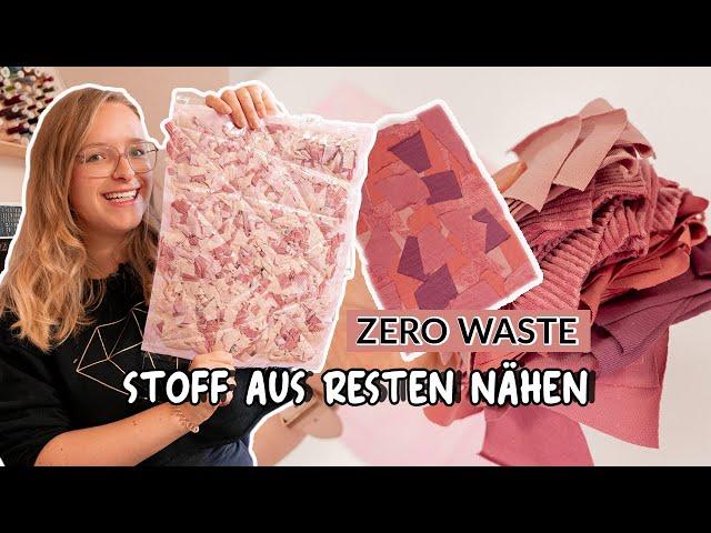 DIY Zero Waste Stoff selber nähen aus Stoffresten | 2 verschiedene Varianten | Pizzatechnik