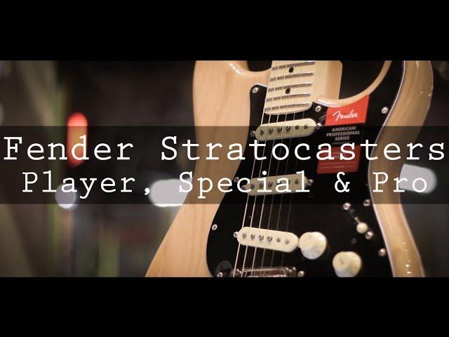 2018 Strats: Player, American Special and Professional Series