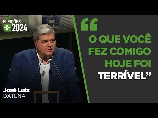 José Luiz Datena se irrita com Pablo Marçal e o agride com cadeira durante Debate na Cultura