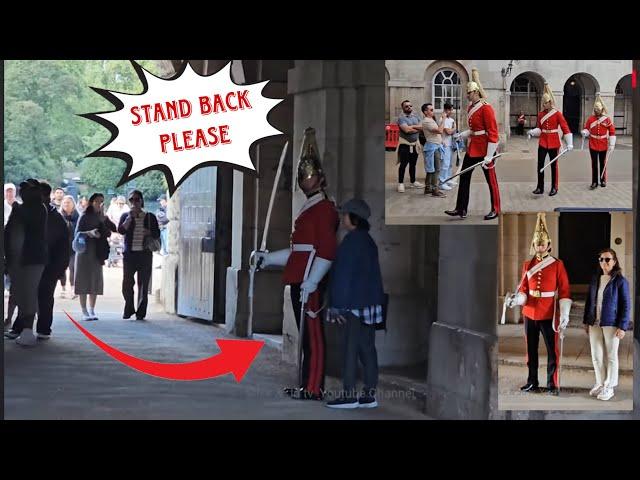 OMG!  Idiot Tourist Does this! Kings Guard wasn’t Happy! Guard REACTS "STAND BACK"