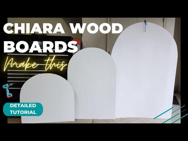 How to make wooden backdrops for events