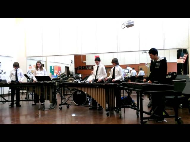 Albuquerque Academy Marimba Ensemble 'Quien Sera' 2014 02-22