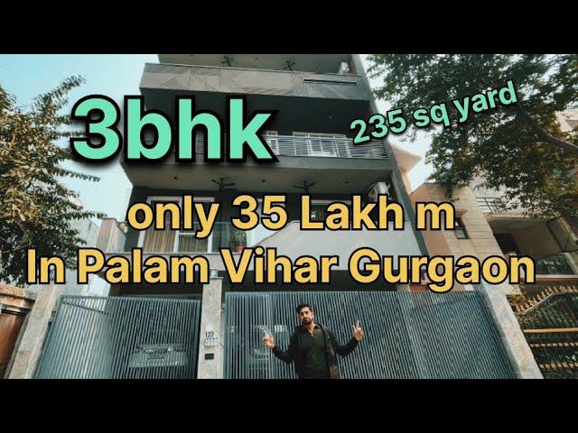 3bhk Ready to move Apartment  In Gurugram Palam Vihar booking amount 35lakh