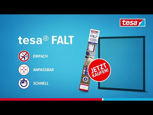 Die Weltneuheit: tesa® Insect Stop FALT – faltbares Alu-Rahmen Fenster teleskopierbar