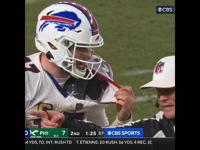 Refs Miss Haason Reddick Horse Collar Tackle On Josh Allen Buffalo Bills Vs Philadelphia Eagles