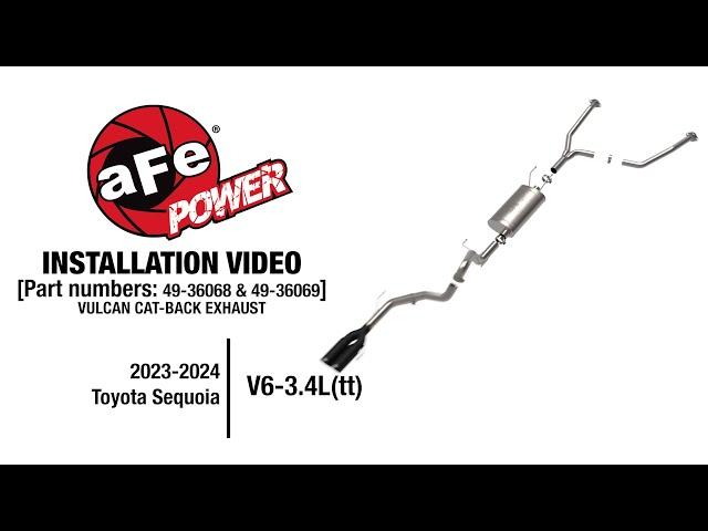 How To Install aFe POWER Toyota Sequoia Cat-Back Exhaust