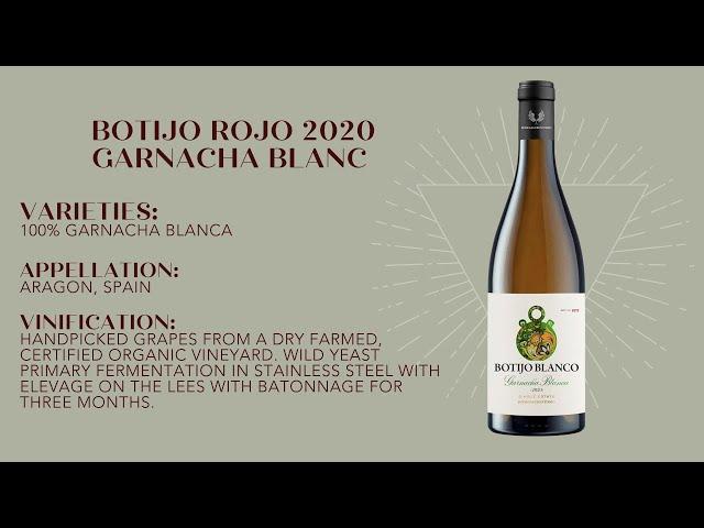 WINECULT Bottle Breakdown - Botijo Rojo 2020 Garnacha Blanca