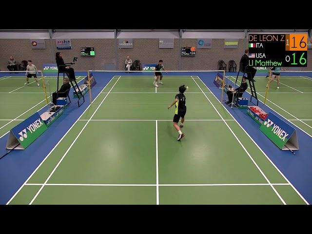 Zyver John de Leon  - Matthew Li , MS, Yonex Dutch Junior International 2023