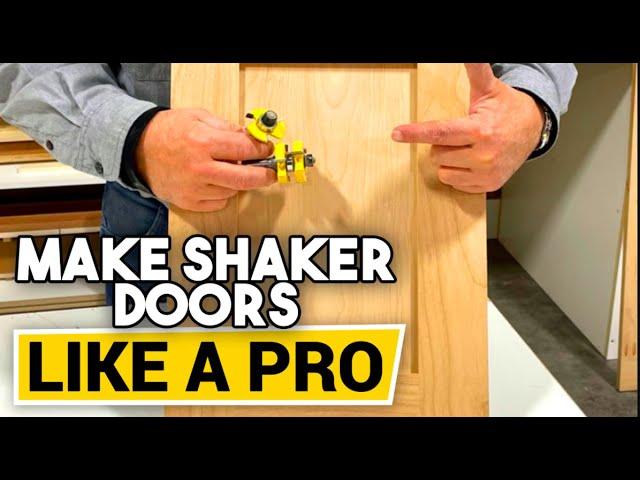 Learn the steps to easy DIY shaker cabinet doors.