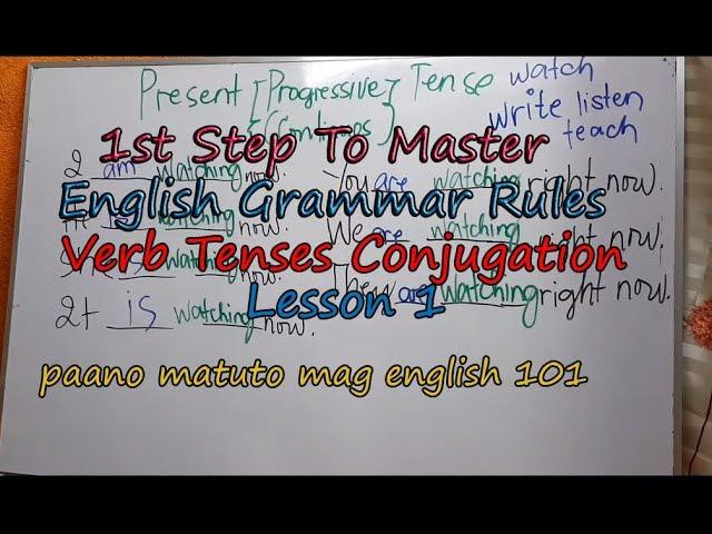 1st Step To Master English Grammar Rules Lesson 1 PARA GUMALING AGAD SA ENGLISH