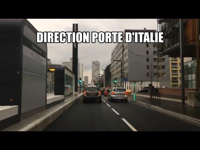 direction porte d'Italie - Roote 4K- Drinving- France