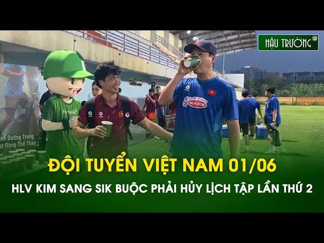 ĐT Việt Nam 1/6: HLV Kim Sang Sik buộc phải hủy lịch tập của ĐT Việt Nam lần thứ 2