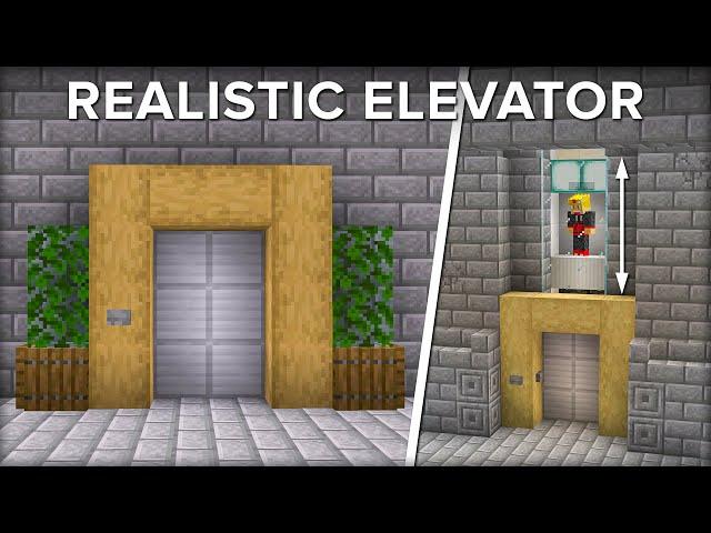 How To Build a Realistic Elevator in Minecraft