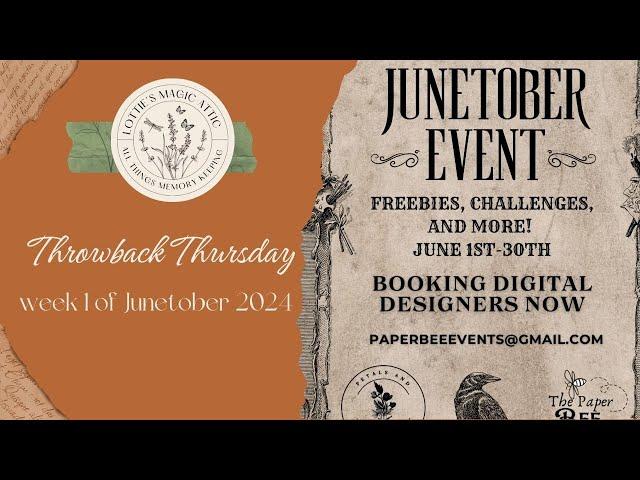 Throwback Thursday @thepaperbeecreative Junetober