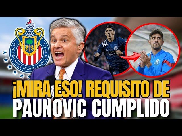 ¿HAS VISTO? ¡ALAN PULIDO "HIZO" LO QUE PAUNOVIC NECESITA! NOTICIAS DEL CHIVAS HOY