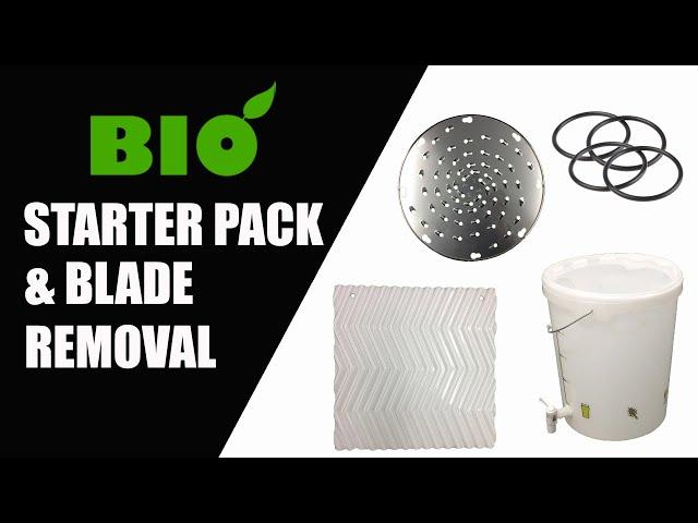 Starter Pack Contents & Blade Removal Tutorial Video For Bio Commercial Cold Press Juicers.