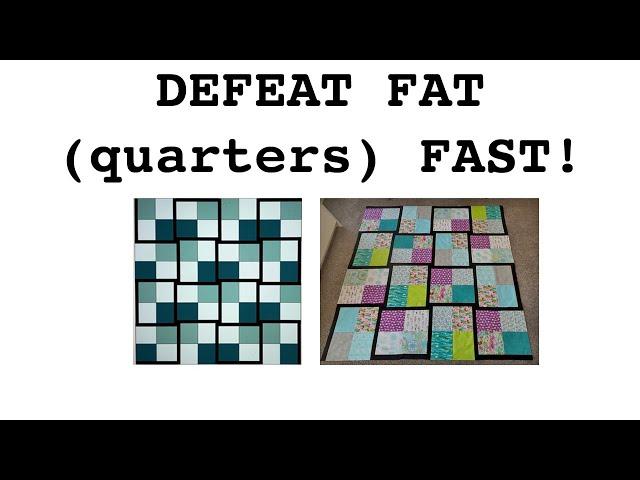 FAT QUARTERS 5-HOUR QUILT TOP | Easy Quilt Top In A Day | Free Tutorial| Looks harder than it is!