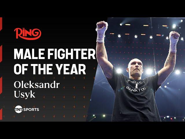 Oleksandr Usyk wins The Ring Male Fighter of the Year & thanks Tyson Fury  | The Ring Awards 