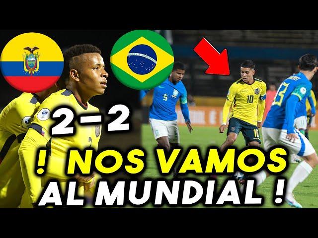 ¡SHOW DE GOLES! 2-2 ECUADOR VS BRASIL SUB 17 SUDAMERICANO 2023 RESUMEN Y GOLES HOY LA TRI 