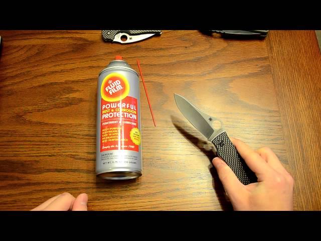 Knife Maintenace: "Fluid Film" Lube & Protectant