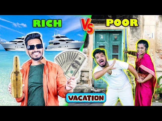 Rich Vs Poor Summer Vacations || Funny Video || Hungry Birds