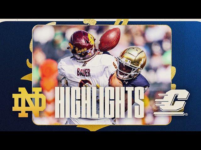 Quick Strike Offense Moves Irish To 4-0 | Highlights vs Central Michigan | Notre Dame Football
