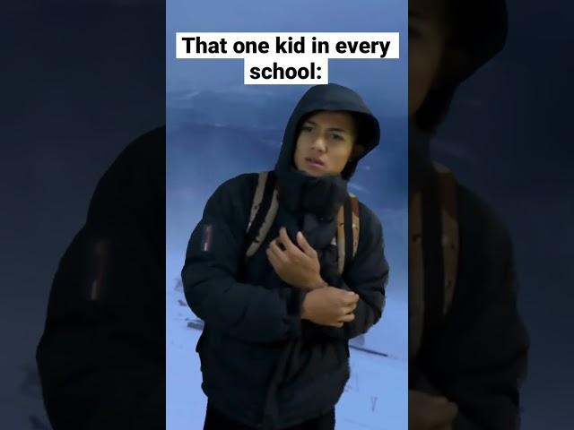 That one kid who’s immune to cold  #funny #shorts