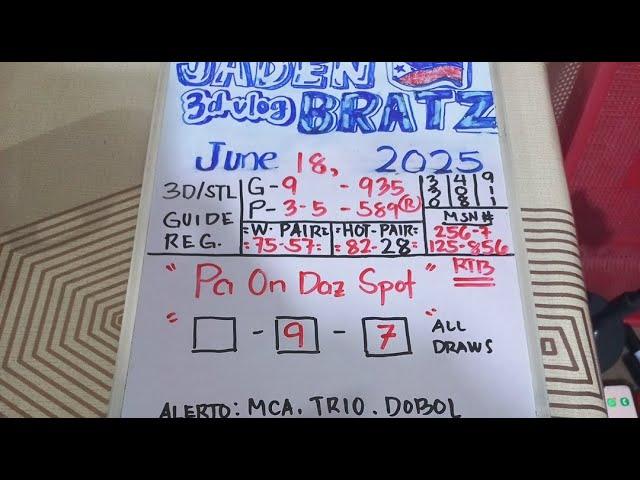 CONGRATS YESTERDAY 330.408.911.SWERTRES GUIDE AND TIPS FOR TODAY.JUNE 18,2025.MCA.ESCA BANTAYI.