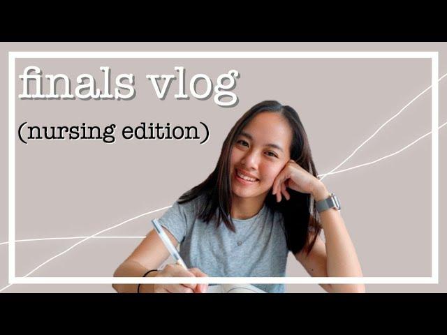 nursing school finals week  | vlog #1